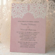 Rosa Elegante Hochzeit Einladung