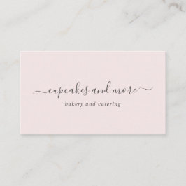 Rosa Elegante Minimalistische Visitenkarte
