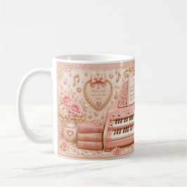 Rosa Elektronik-Orgel-Musiklehrer-Tasse Kaffeetasse