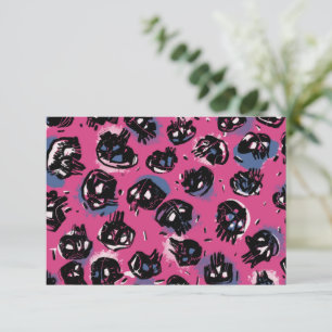 Rosa emo Bildhauerei Einladung & Stationery Gruß
