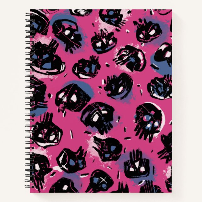 Rosa emo-Bildhauerei und Schulwerbung Notizbuch (Vorderseite)