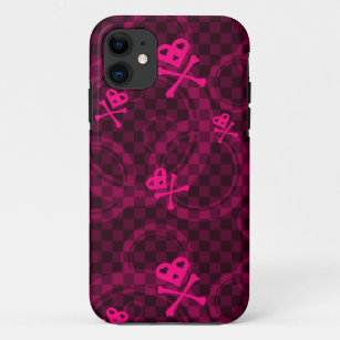 Rosa Emo Muster mit Kreisen Case-Mate iPhone Hülle