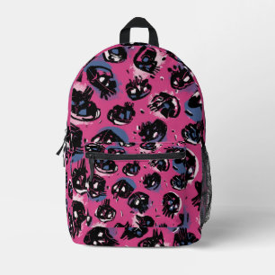 Rosa emo-Skulptur-Accessoires Flaggen Wallets Ruck Bedruckter Rucksack