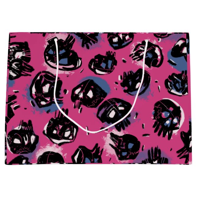 Rosa emo Skulpturen Kunsthandwerk & Party Geschenk Große Geschenktüte (Vorderseite)