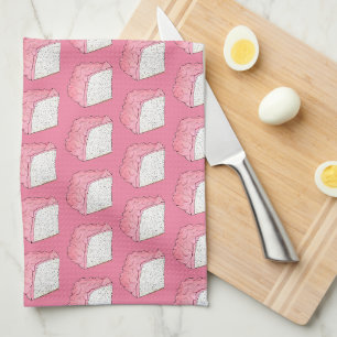Rosa Engel Food Schwammkuchen Slice Backen Feinsch Geschirrtuch