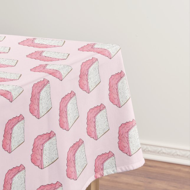 Rosa Engel Food Schwammkuchen Slice Backen Feinsch Tischdecke (Beispiel)