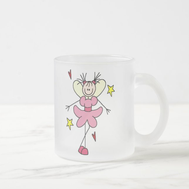 Rosa Engels-Prinzessin Mug Mattglastasse (Rechts)