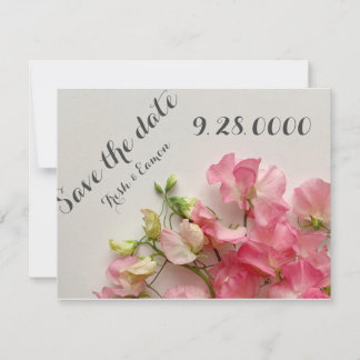 Rosa Erbsen, frisch Save The Date