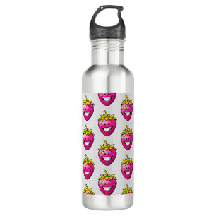 Rosa Erdbeere Edelstahlflasche