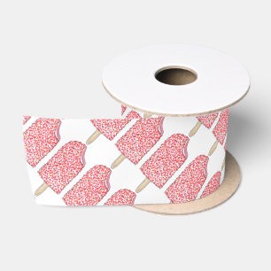 Rosa Erdbeere Ice Cream Eclair Popsicle Ribbon Satinband
