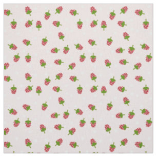 Rosa Erdbeere Niedliches Muster Kawaii Girl Stoff