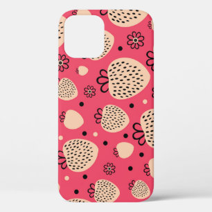 Rosa Erdbeermuster: nahtloses, süßes Design Case-Mate iPhone Hülle