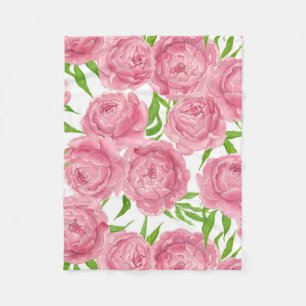 Rosa Erdnüsse Fleecedecke