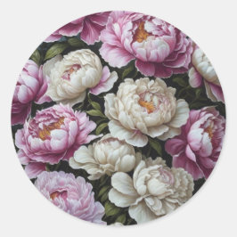 Rosa Erdnüsse Runder Aufkleber