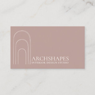 Rosa Erröten Architektur Geometrie Innenarchitekt Visitenkarte