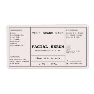 Rosa Errötungs-Gesichts-Kosmetik 2 oz. Serum Etike