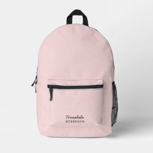 Rosa Errötungs-Modernes Minimalistisches Feminines Bedruckter Rucksack