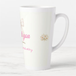 Rosa Errötungs-Schleifen-Prinzessin-Band Dankeschö Milchtasse