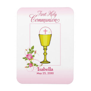 Rosa Erste Heilige Kommune mit Chalice und Rose Magnet