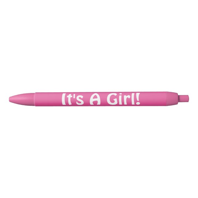 Rosa Es ist ein Girl-Hand-Out-Stift Kugelschreiber (Vorderseite)