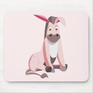 Rosa Esel-Mauspad - Ihre Farben Mousepad