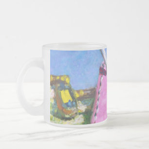 Rosa Etikett Mattglastasse