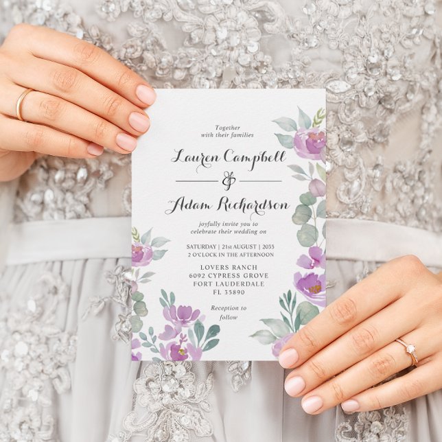 Rosa Eukalyptus Grüne Hochzeit Einladung (Von Creator hochgeladen)