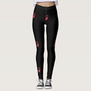 Rosa Eule-Leggings Leggings