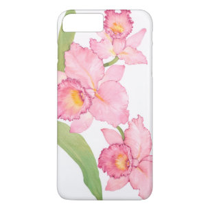 Rosa exotische Watercolor-Blumen Case-Mate iPhone Hülle