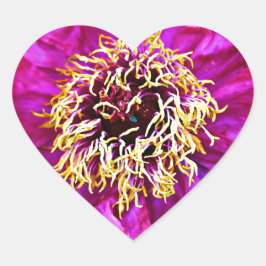 Rosa Explosion Herz-Aufkleber