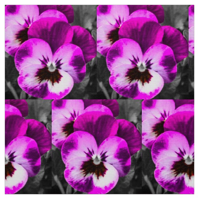 Rosa fabelhafter Pansy Stoff (Muster)