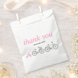 Rosa Fahrrad Geschenktütchen