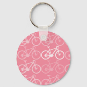 rosa Fahrradmuster Schlüsselanhänger