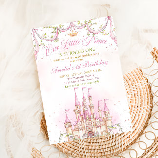 Rosa Fairytale Prinzessin Burg Wilhelm Tell Einladung