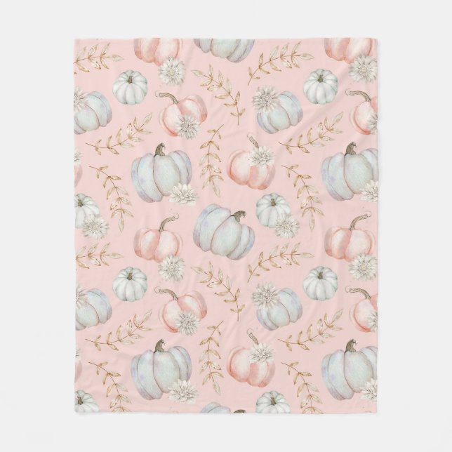 Rosa Fall Coquette Blanket Fleecedecke (Vorderseite)