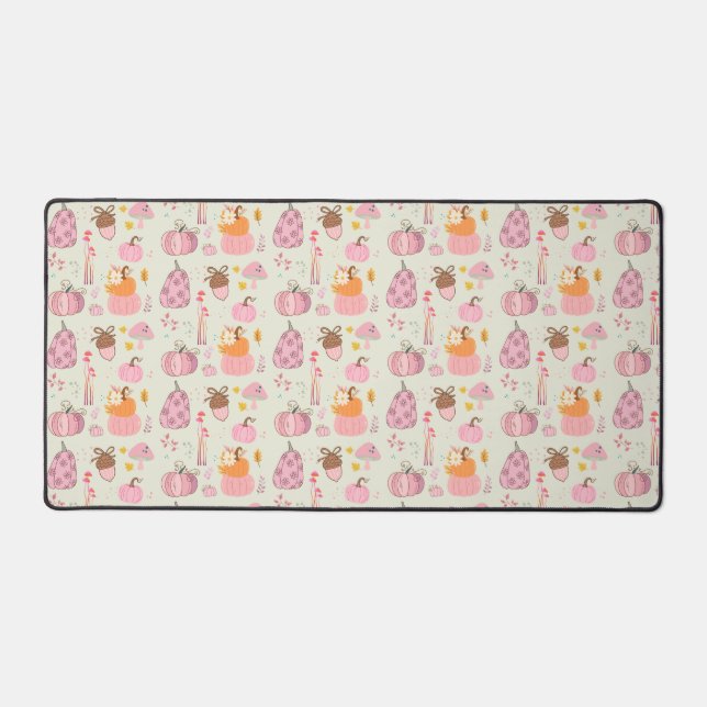 Rosa Fall Schreibtischunterlage (Vorderseite)