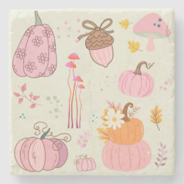 Rosa Fall Steinuntersetzer