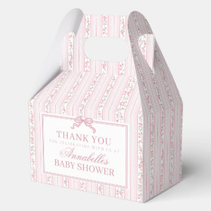 Rosa Fancy Floral Baby Shower Giebel Geschenk Geschenkschachtel
