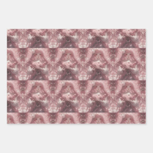 Rosa Fantasie Art Serenity Ethereal Geschenkpapier Set