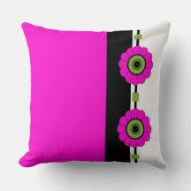 Rosa Farbblock und Floral