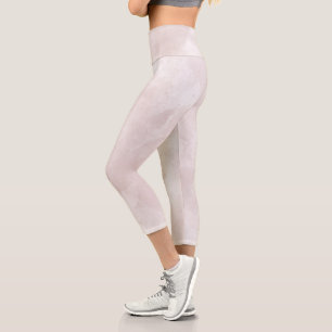 Rosa Farbe Abstrakt Capri Leggings