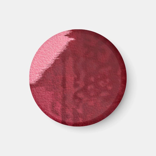 Rosa Farbe im roten Magnet (Vorne)