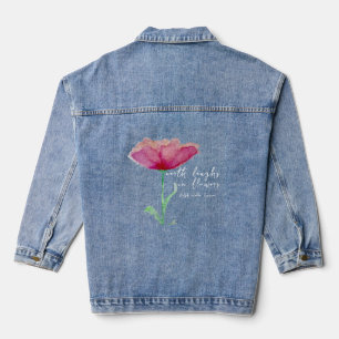 Rosa Farbe Jeansjacke