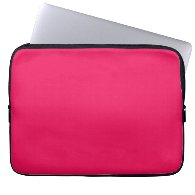 Rosa Farbe Laptopschutzhülle (Vorderseite)