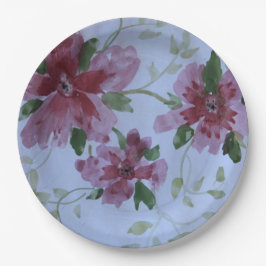 Rosa Farbe Pappteller