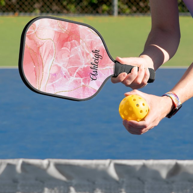 Rosa Farbe Pickleball Schläger (InSitu)