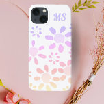 Rosa farbenfrohe Daisy Blume Wasserfarben Giro del Case-Mate iPhone Hülle<br><div class="desc">Pink farbenfrohe Daisy Blume Watercolor Girly iPhone 13 Fall. Gelbe,  rosa,  violette Blume in Aquarellfarben. Fügen Sie Ihr Monogramm hinzu oder löschen Sie es.</div>