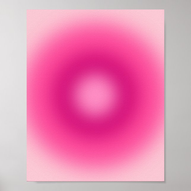 Rosa Farbverlauf Poster (Vorne)