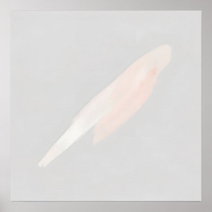 Rosa Feder Poster Minimalistische weiche Wanddek