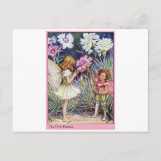 Rosa Fee Postkarte
